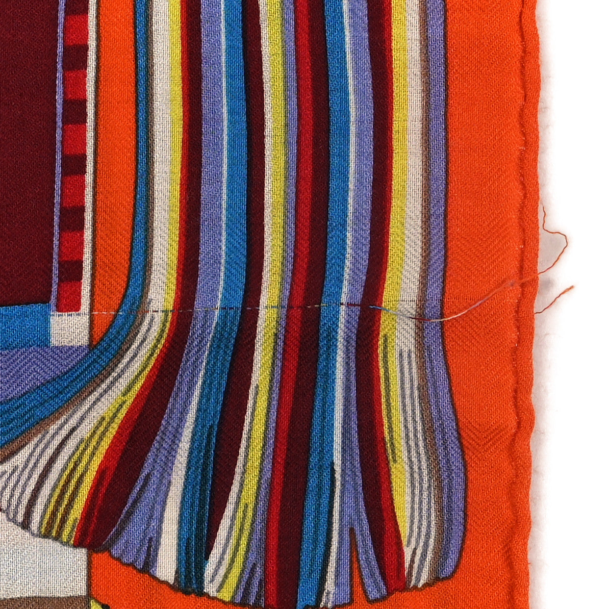 Hermes Cashmere Silk L'Art du Bojagi Shawl 140 4 of 4