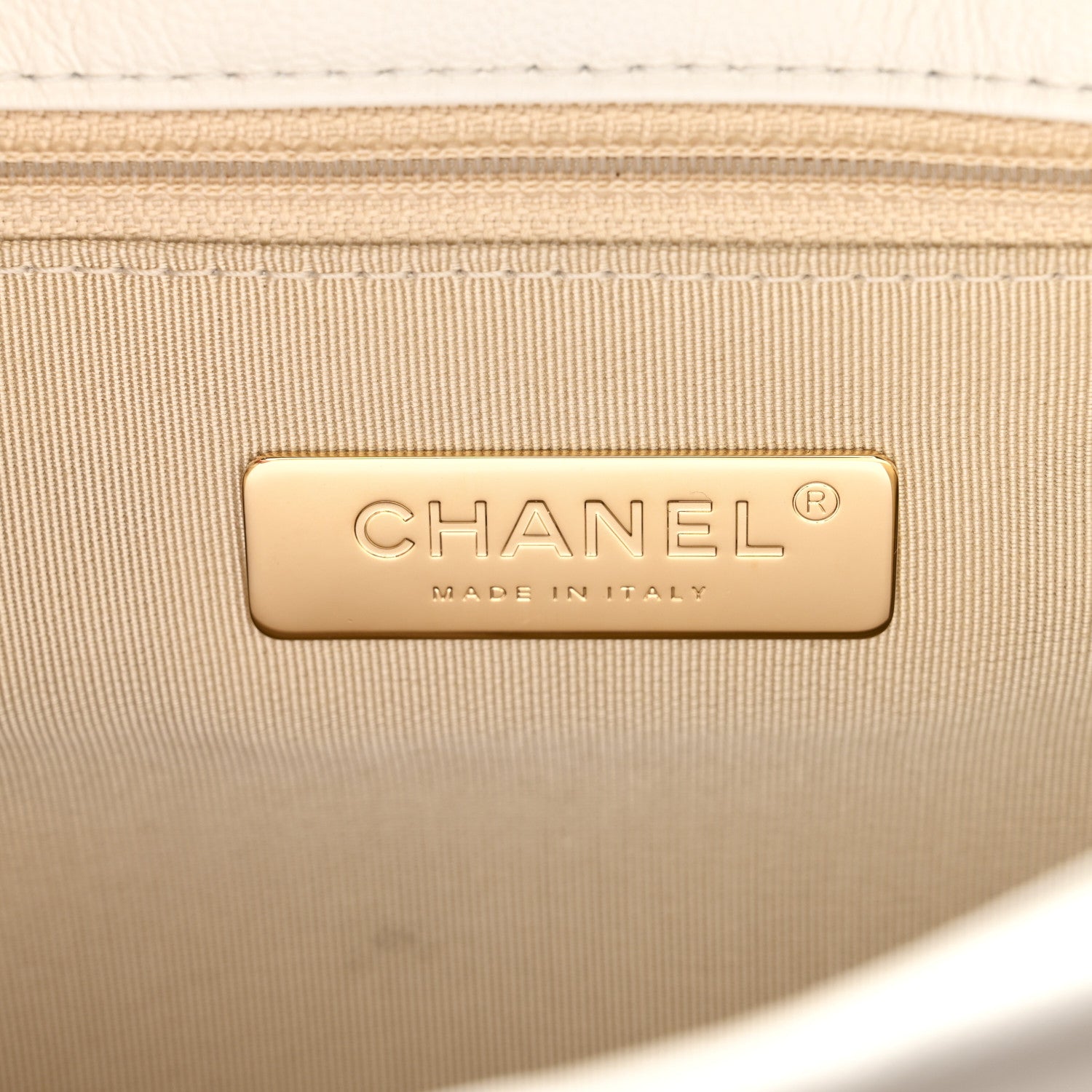 Chanel Goatskin Quilted Large Chanel 19 Flap White 7 of 11