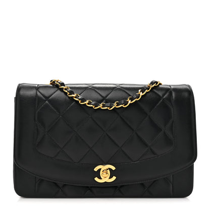 Chanel Lambskin Quilted Medium Single Flap Black 1 of 14