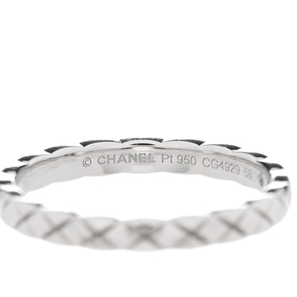 Chanel Platinum Mini Coco Crush Ring 58 8.25 4 of 5