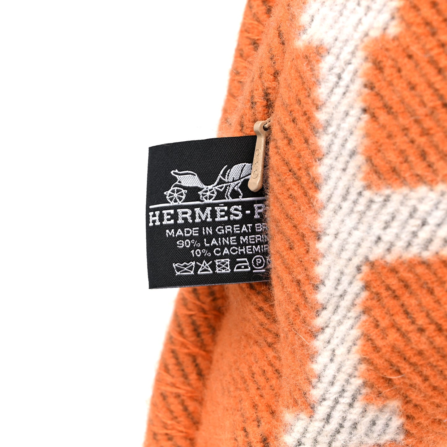 Wool Cashmere Avalon Pillow PM Ecru Potiron