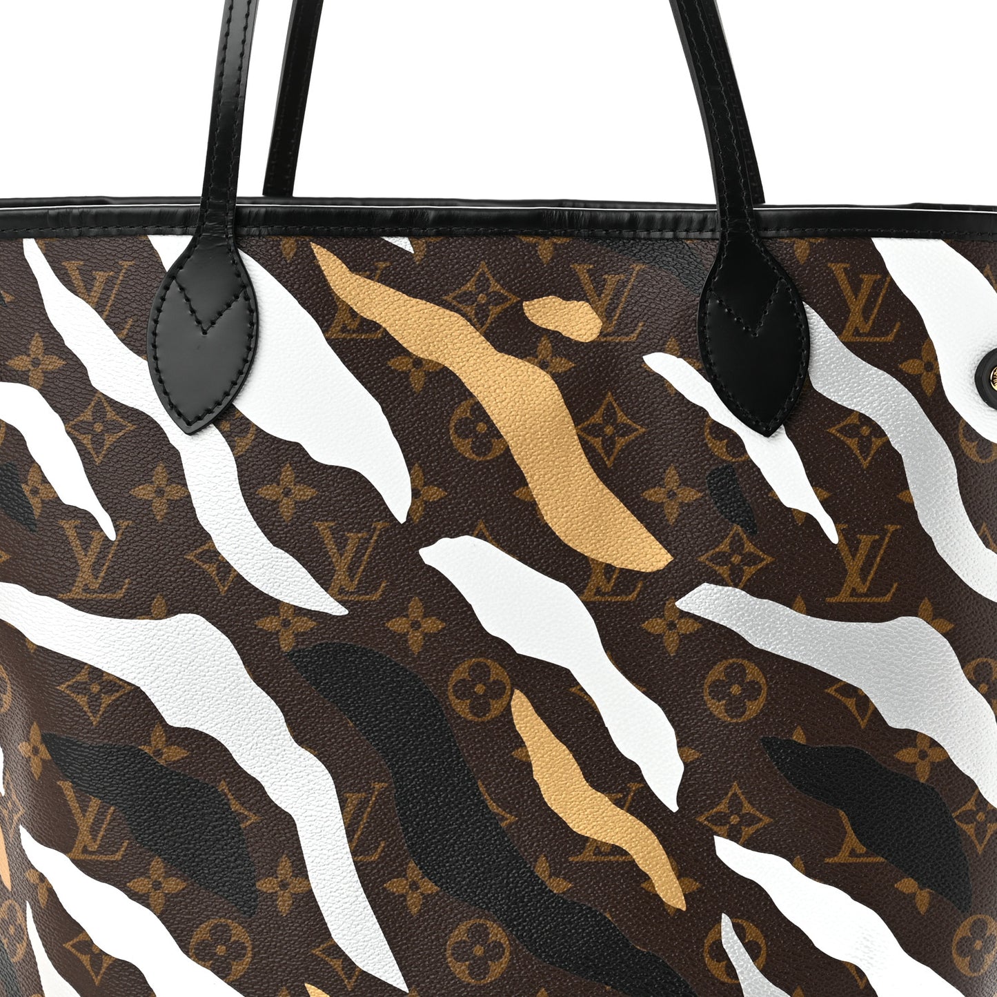 X LOL Monogram Neverfull MM Gold Silver