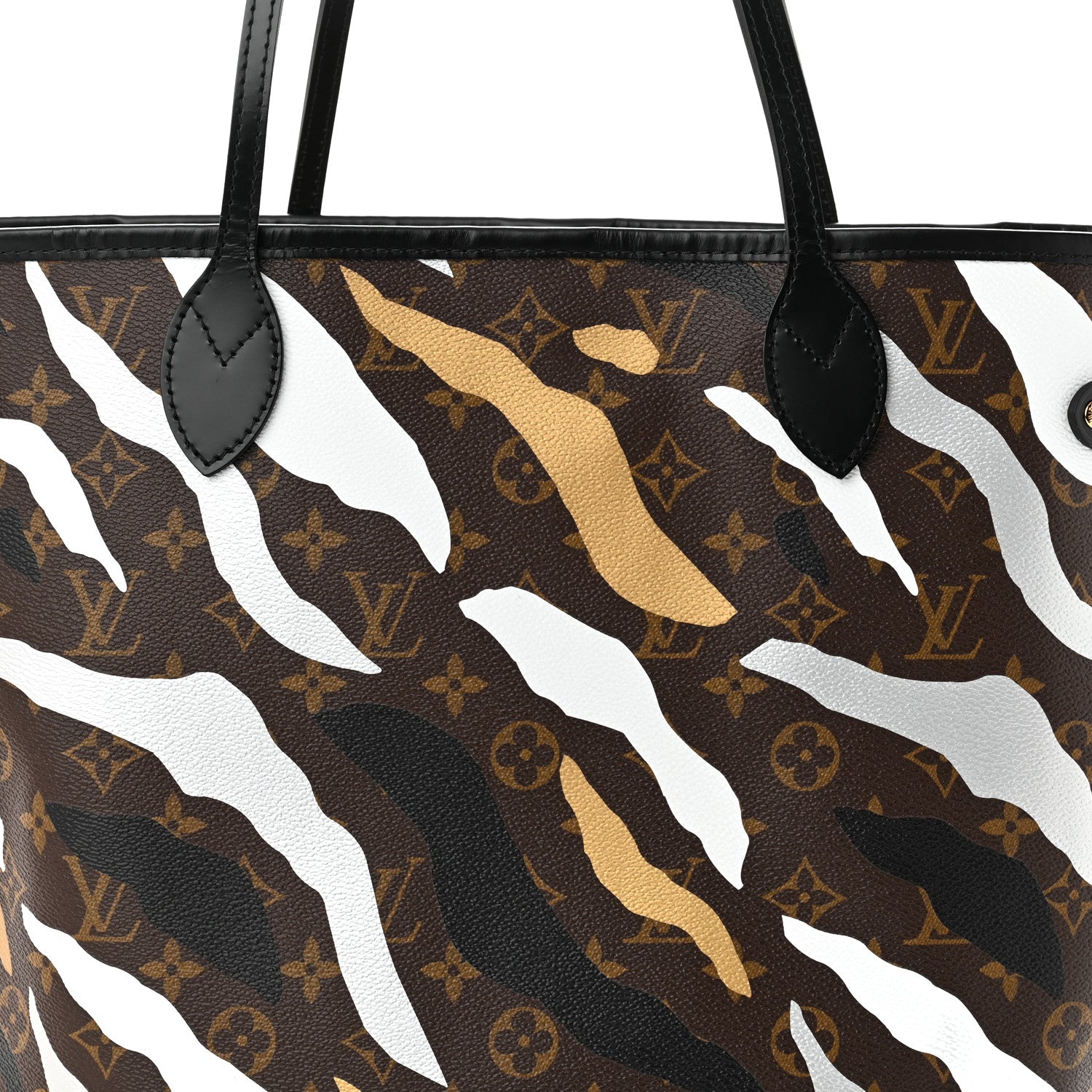 Louis Vuitton X LOL Monogram Neverfull MM Gold Silver 8 of 10