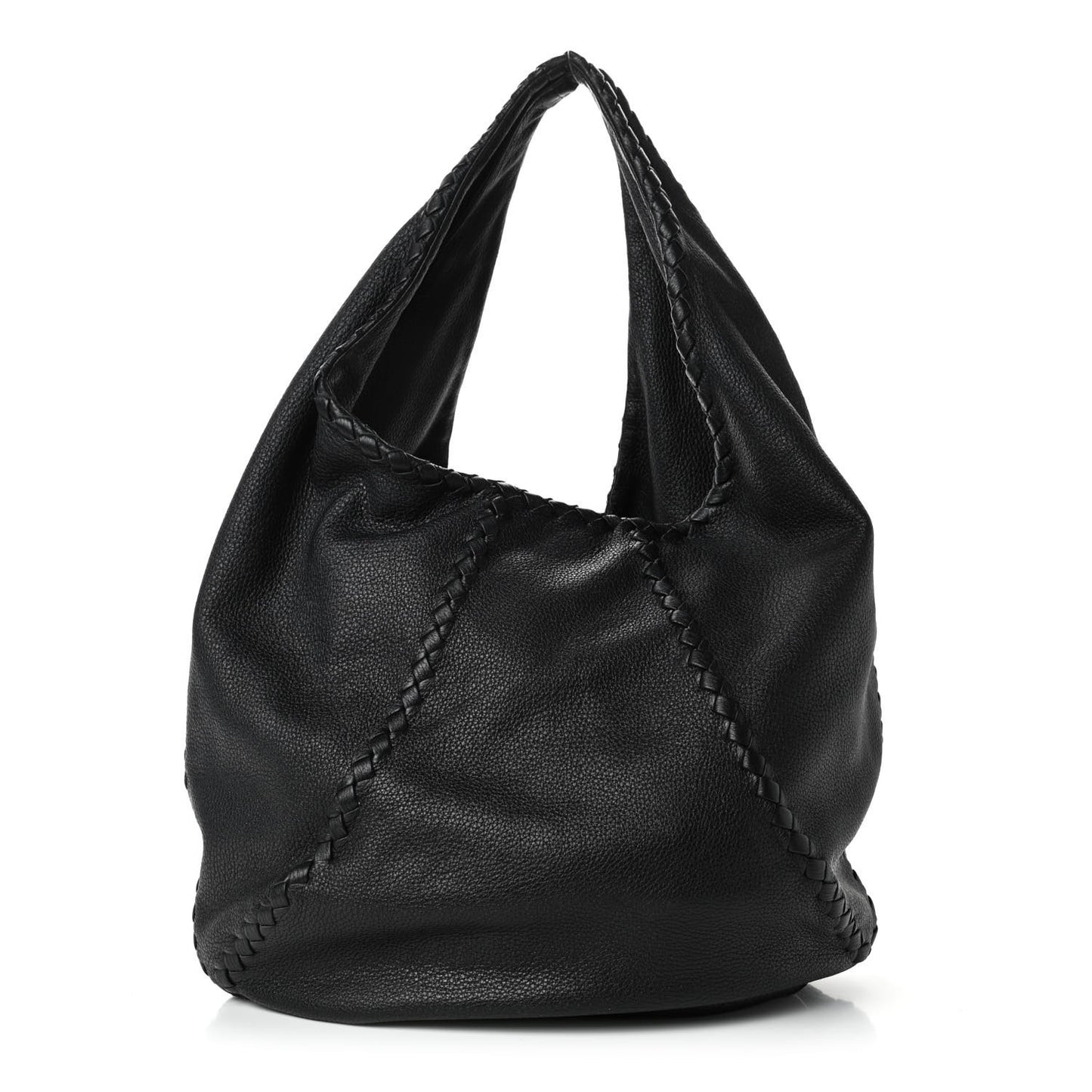 Cervo Deerskin Large Hobo Black