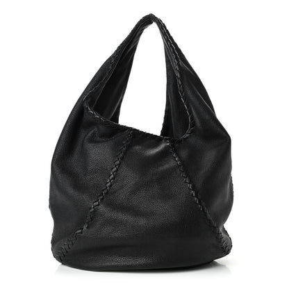 Bottega Veneta Cervo Deerskin Large Hobo Black 1 of 4