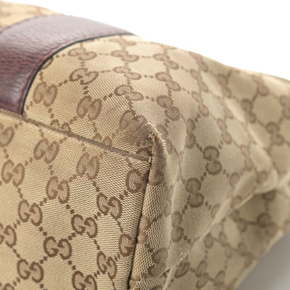 Gucci Monogram Medium Bamboo Bar Tote Brown 10 of 15