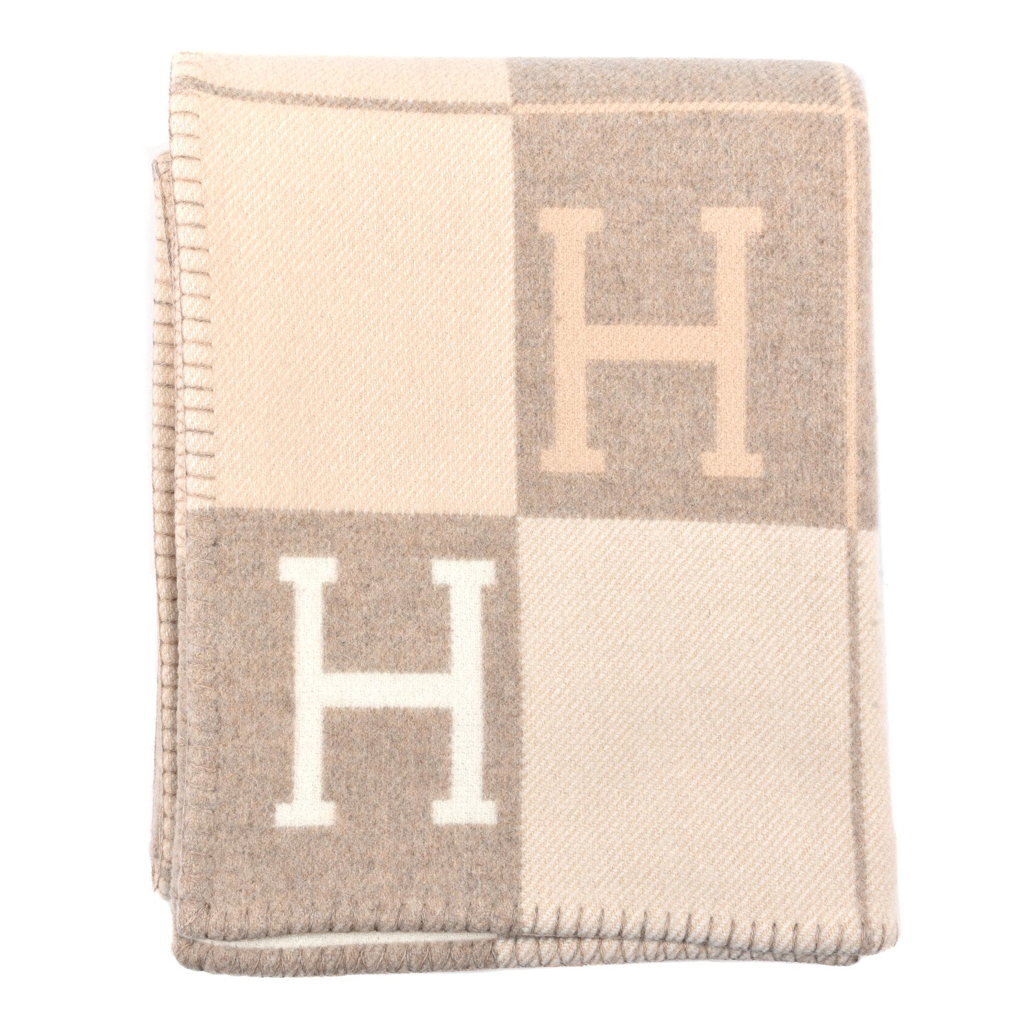 Hermes Wool Cashmere Avalon III Blanket Coco Camomille 1 of 3
