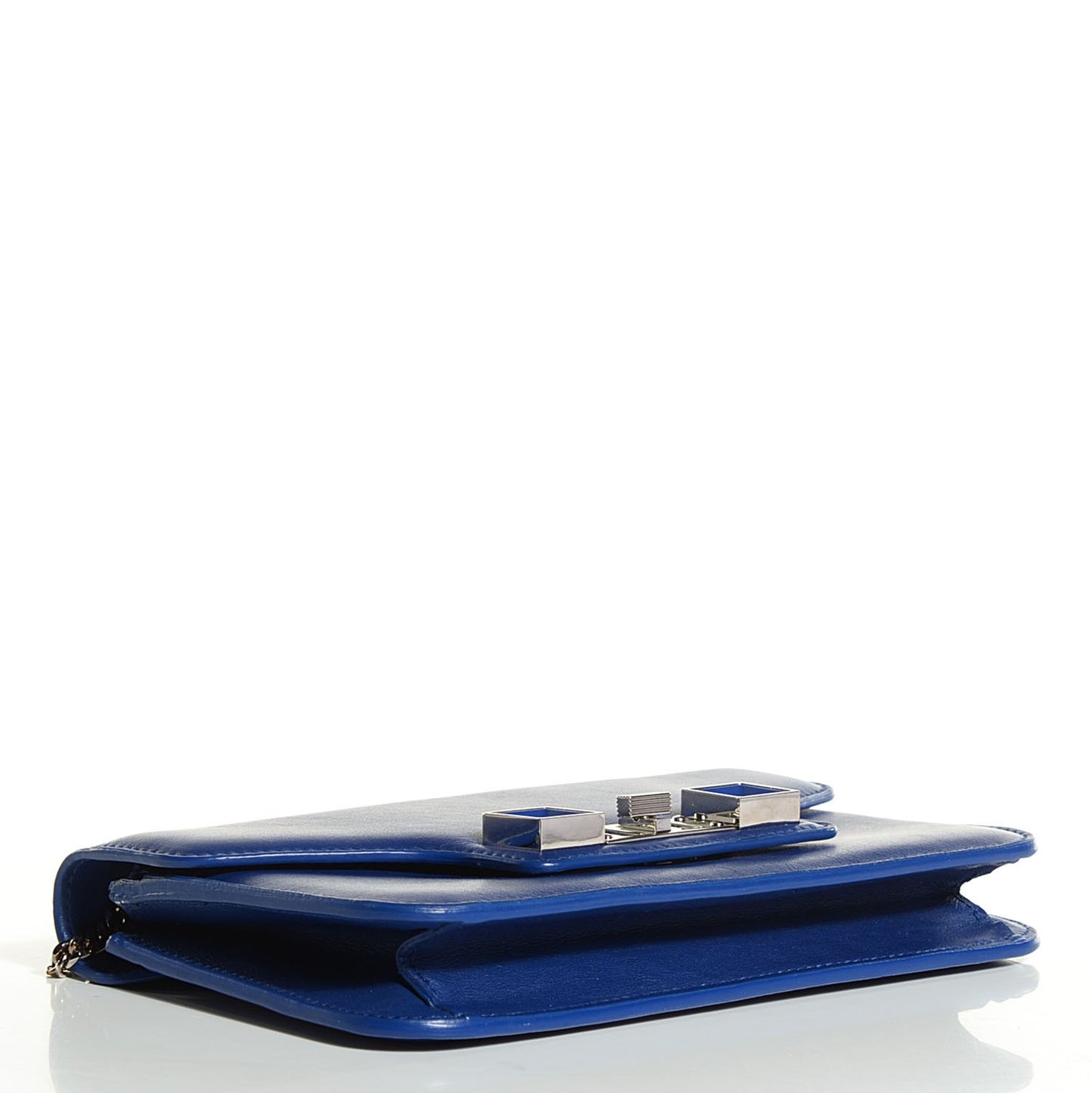Smooth Calfskin PS11 Chain Wallet Royal Blue