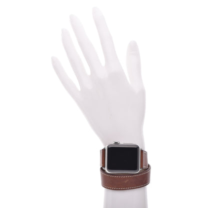 Hermes Barenia 38mm Apple Watch Double Tour Fauve 2 of 29