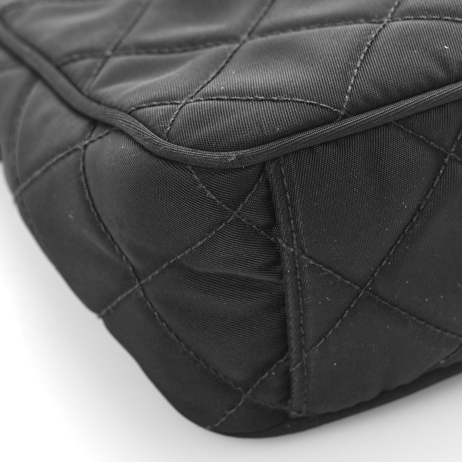 Prada Nylon Tessuto Impuntu Quilted Crossbody Bag Black 7 of 8