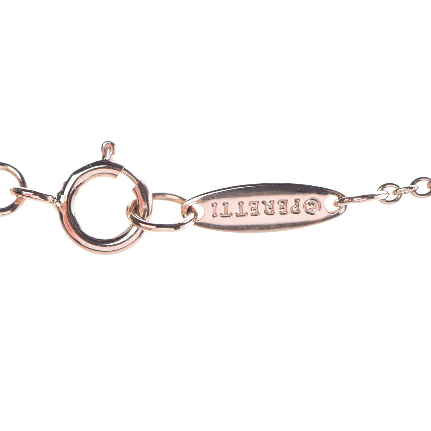 Tiffany 18K Rose Gold Diamond .14ct Elsa Peretti Diamonds by the Yard Pendant Necklace 7 of 8