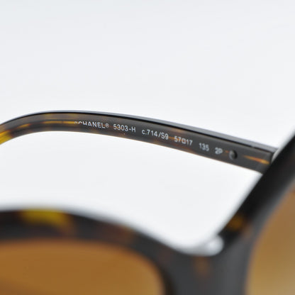 Chanel CC Pearl Sunglasses 5303-H Tortoise 5 of 8
