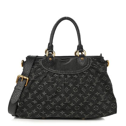 Louis Vuitton Denim Neo Cabby MM Black 1 of 10