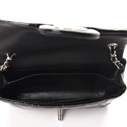 Chanel Patent Calfskin Quilted Mini Rectangular Flap Black 6 of 9