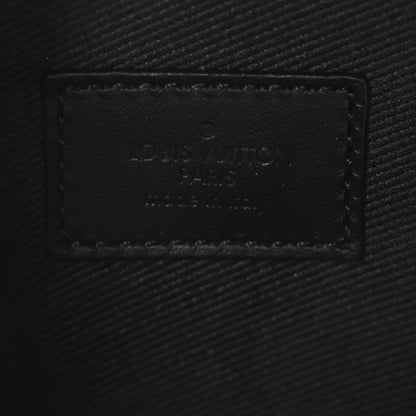 Louis Vuitton Monogram Taurillon Soft Trunk Backpack Pouch Bag Charm Key Ring Black 6 of 8