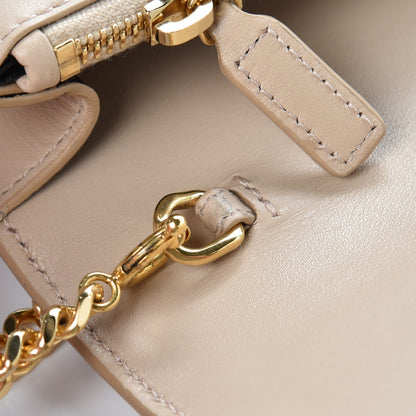 Saint Laurent Smooth Calfskin Classic Monogram Kate Tassel Chain Wallet Nude Powder 8 of 9