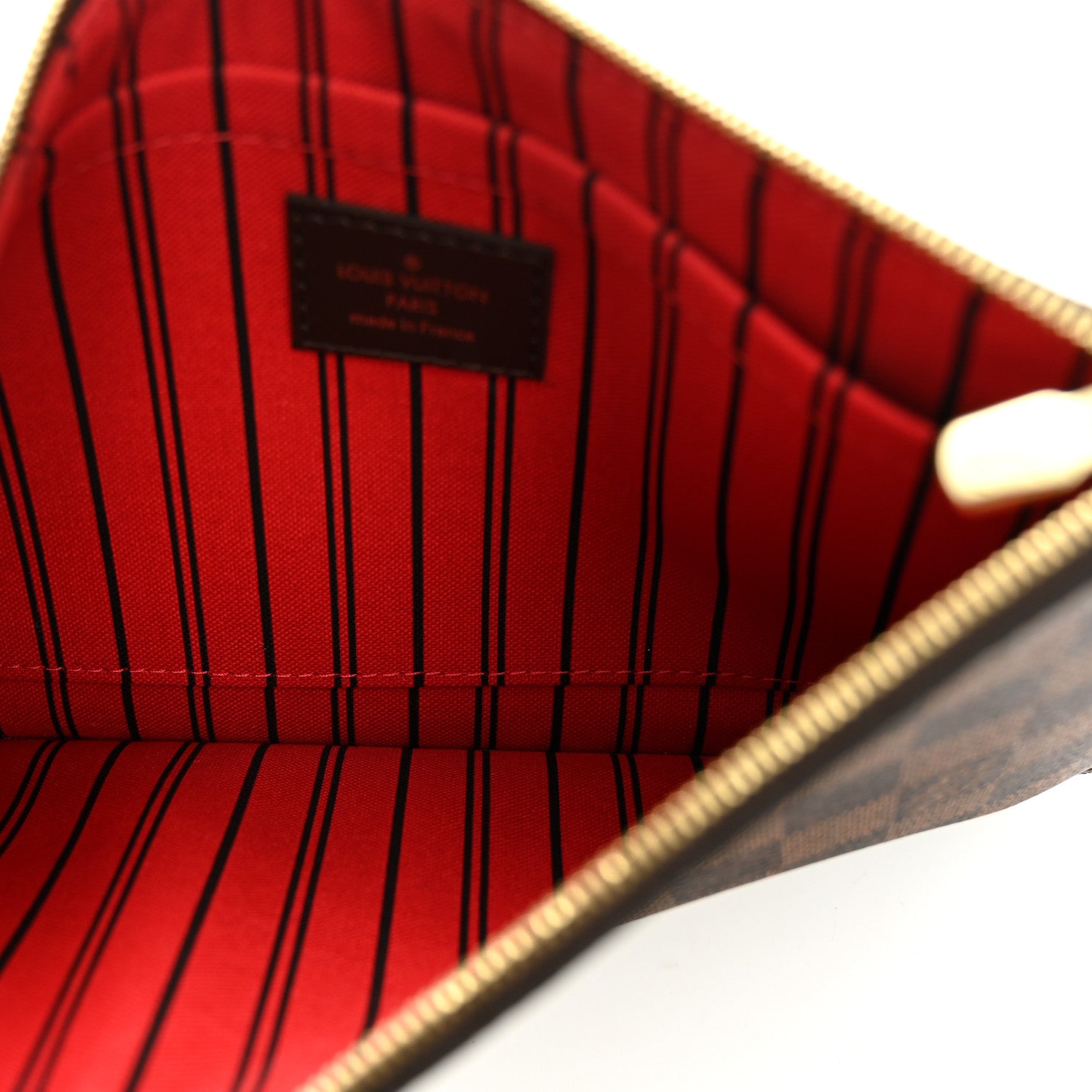 Louis Vuitton Damier Ebene Neverfull MM GM Pochette 5 of 9