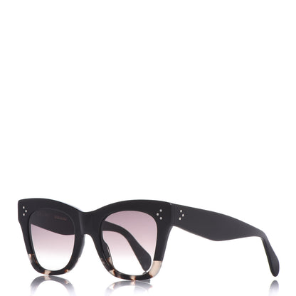 Celine Acetate Cat Eye Sunglasses CL40004I Havana Black 1 of 7