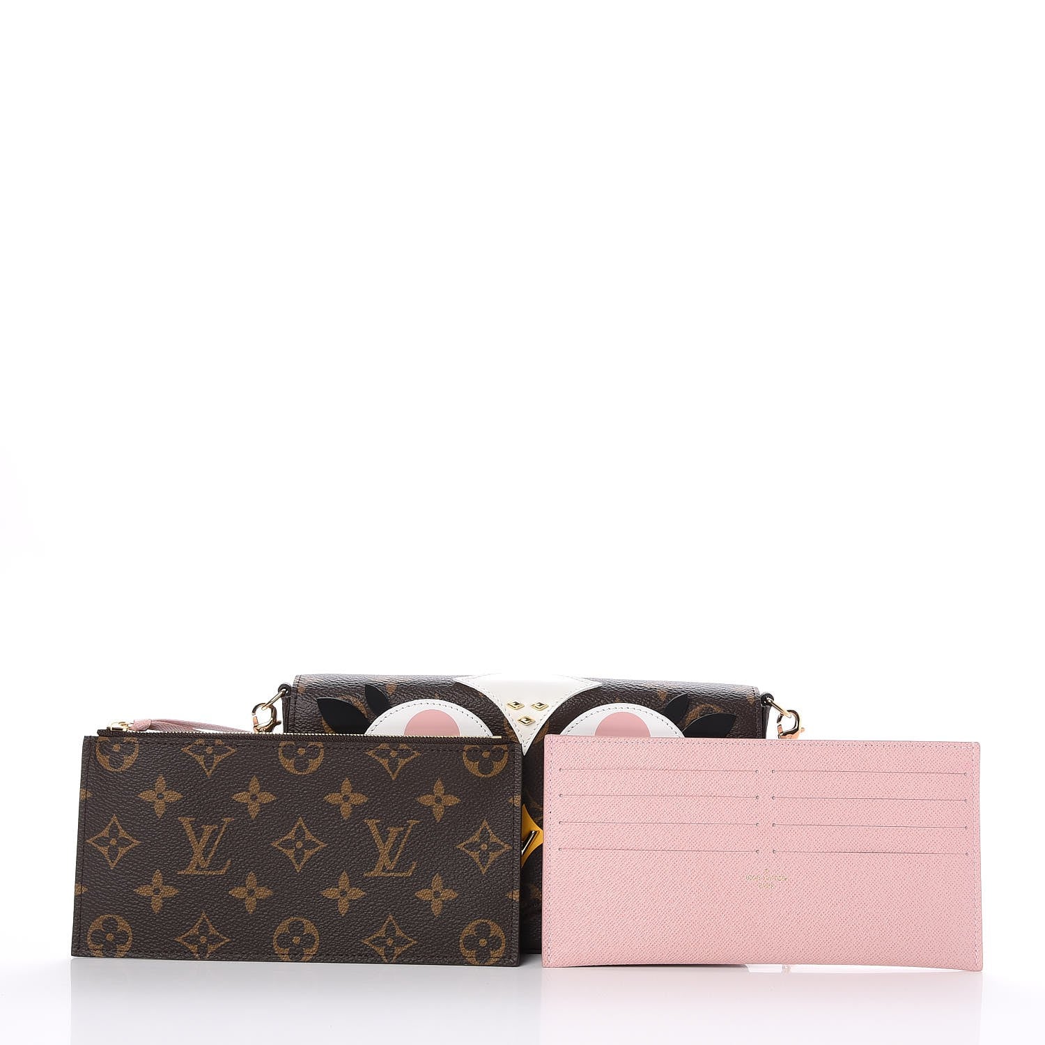 Louis Vuitton Monogram Lovely Birds Pochette Felicie Chain Wallet 5 of 9