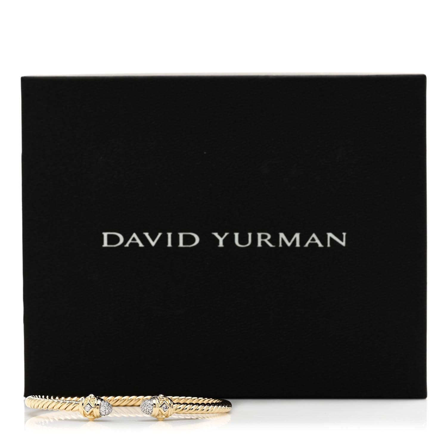 David Yurman 18K Yellow Gold Diamond Renaissance Bracelet 4 of 4