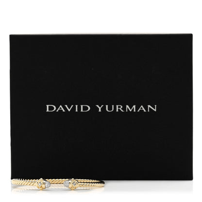 David Yurman 18K Yellow Gold Diamond Renaissance Bracelet 4 of 4