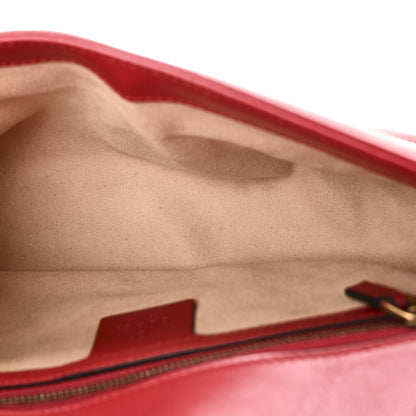 Gucci Calfskin Matelasse Small GG Marmont Shoulder Bag Hibiscus Red 5 of 10