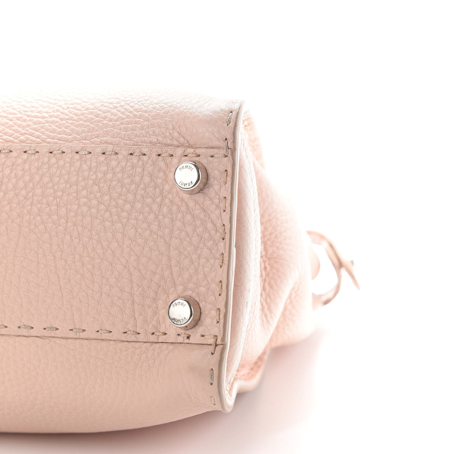 Cuoio Romano Selleria Bi-Color Medium Peekaboo Iconic Satchel Rosa Plaster Pesca