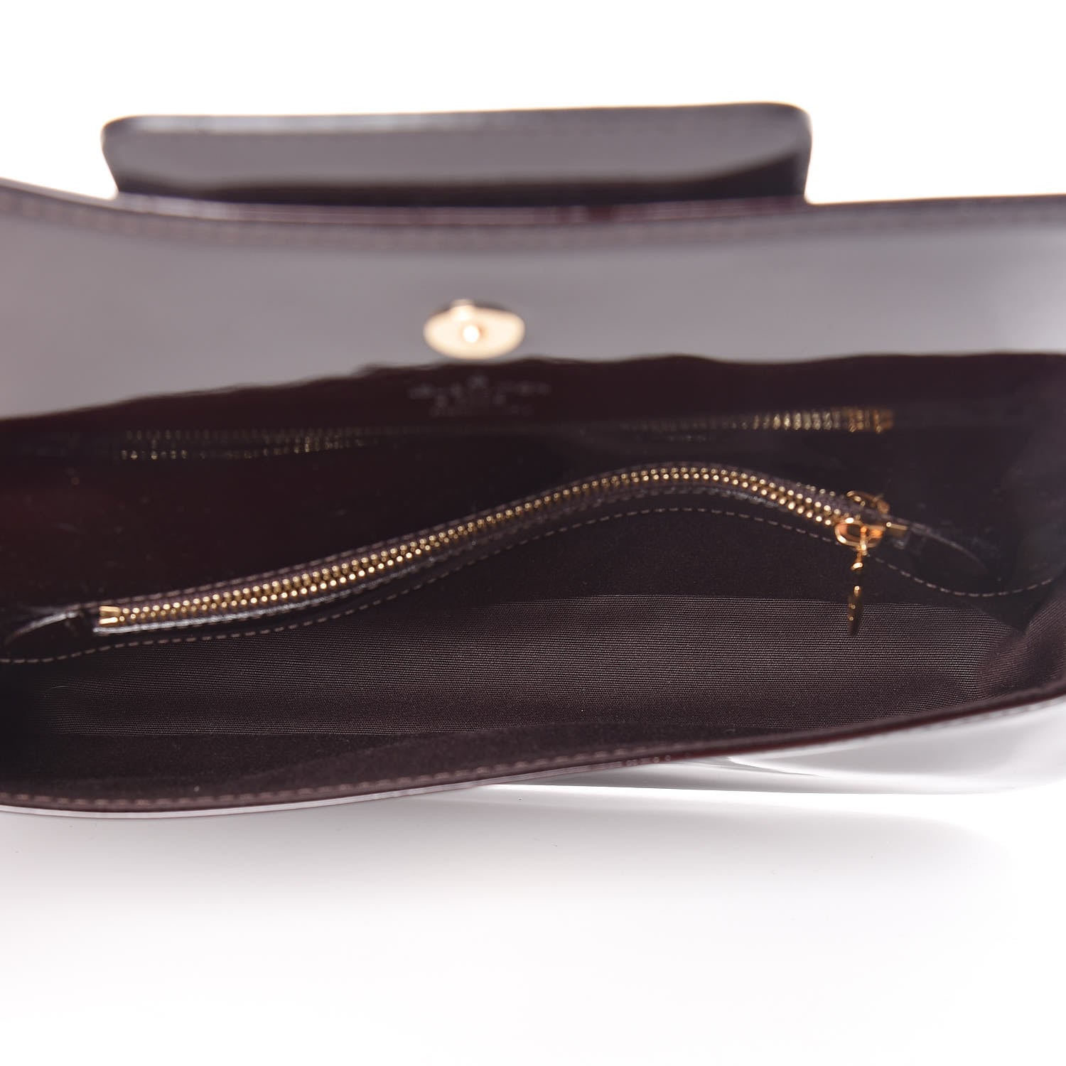 Louis Vuitton Patent Sobe Clutch Amarante 5 of 9