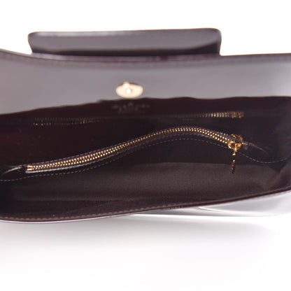 Louis Vuitton Patent Sobe Clutch Amarante 5 of 9
