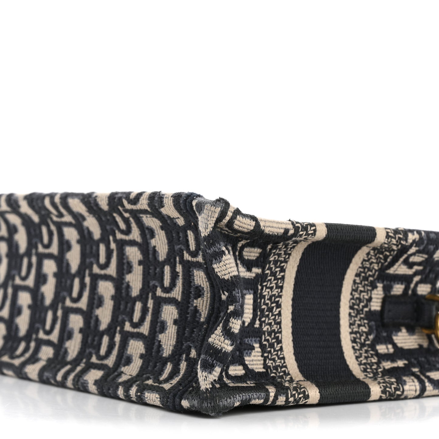 Oblique Mini Book Tote With Strap Blue Multicolor