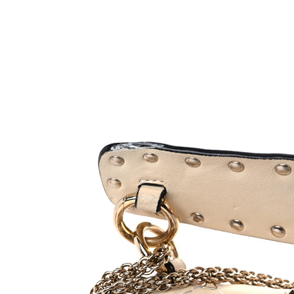 Valentino Garavani Nappa Medium Rockstud Spike Shoulder Bag Light Ivory 16 of 17