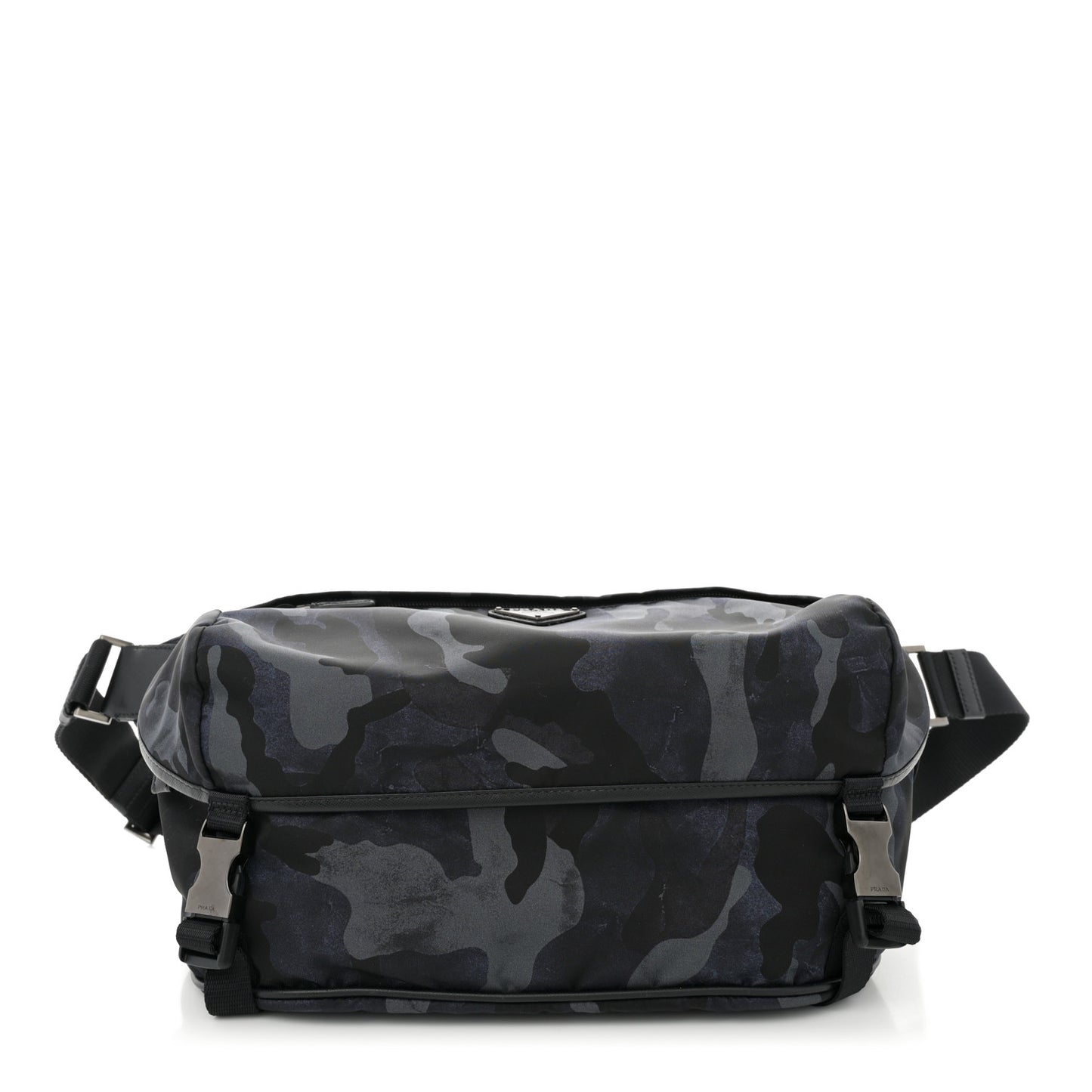 Tessuto Nylon Camouflage Belt Bag Fumo