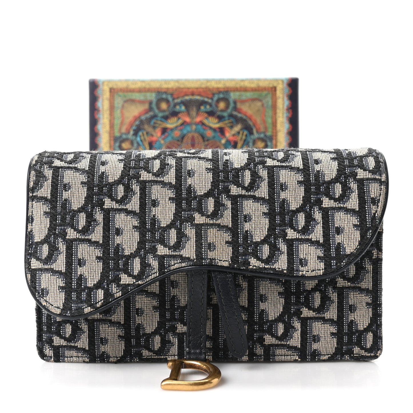 Oblique Saddle Belt Bag Blue