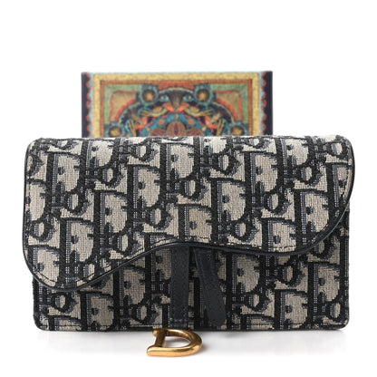 Christian Dior Oblique Saddle Belt Bag Blue 11 of 11