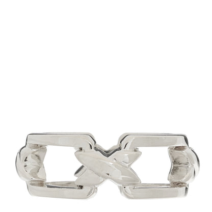 Tiffany Sterling Silver X Open Band Ring 49 4.75 1 of 4