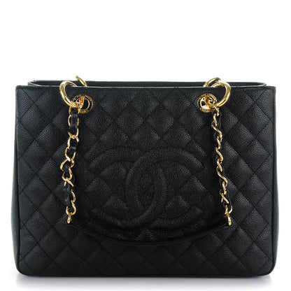 Chanel Caviar Quilted Grand Shopping Tote GST Black 1 of 7