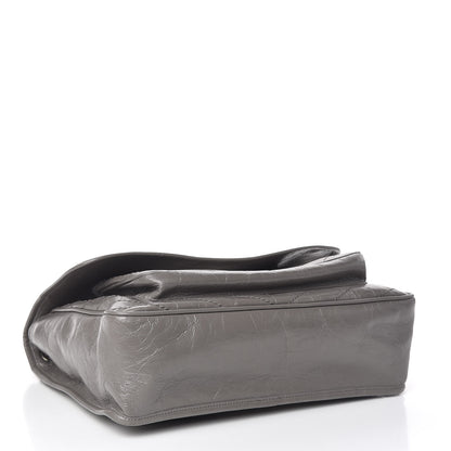 Saint Laurent Crinkled Calfskin Matelasse Monogram Large Niki Chain Satchel Fog 4 of 10