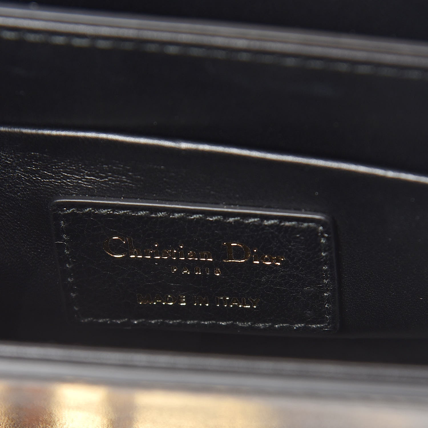 Christian Dior Crackled Lambskin 30 Montaigne Box Bag Black 6 of 9