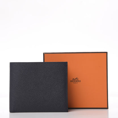 Hermes Epsom MC2 Copernic Compact Wallet Bleu Indigo Bleu Paradis 7 of 7