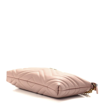 Gucci Calfskin Matelasse Mini GG Marmont Chain Bag Perfect Pink 8 of 10
