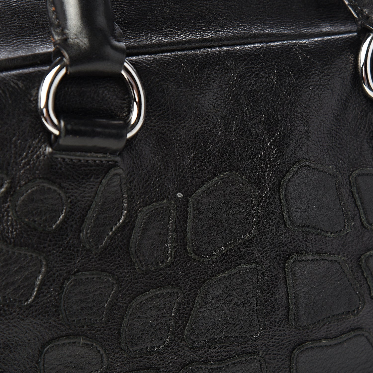 Prada Cervo Shine Bauletto Black 11 of 12