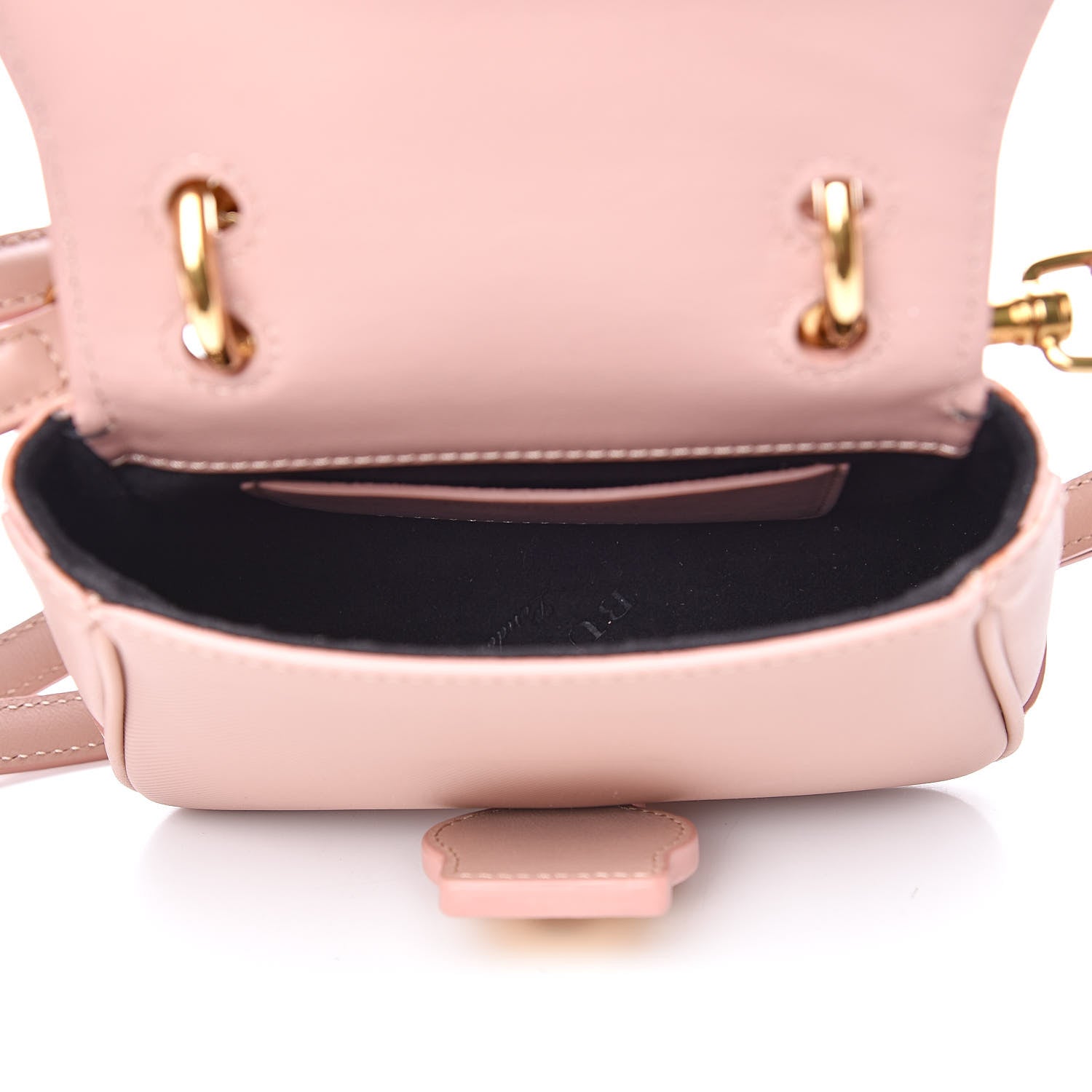 Burberry Trench Calfskin Mini DK88 Top Handle Bag Ash Rose 5 of 10