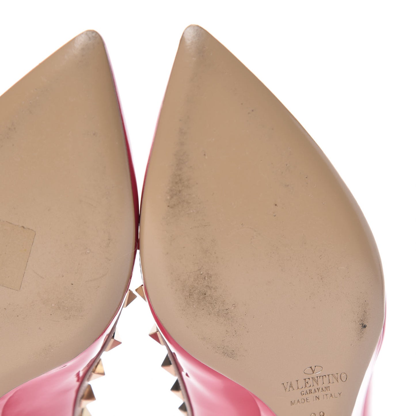 Patent Rockstud 70mm Wedges 38 Bouganville Poudre