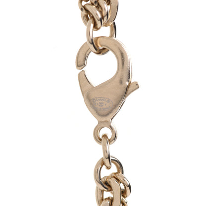 Chanel Crystal CC Multi Strand Chain Necklace Gold 5 of 6