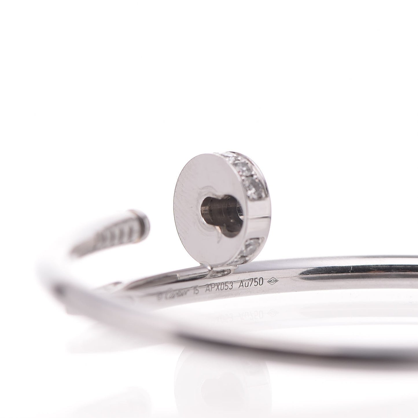 18K White Gold Diamond Juste Un Clou Bracelet 15