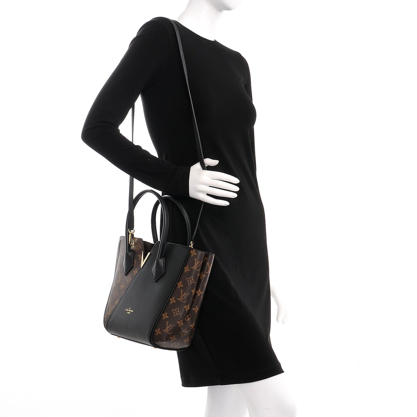 Calfskin Monogram Kimono Tote PM Black