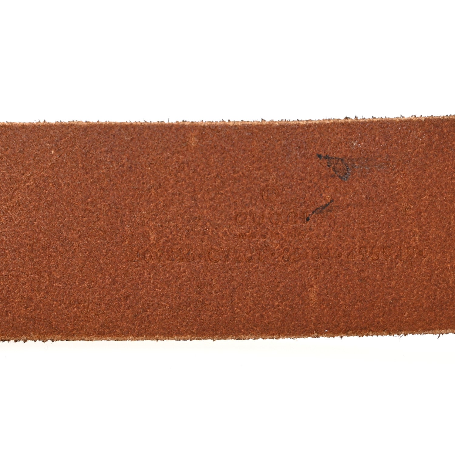 Gucci Faded Calfskin Double G 40mm Belt 85 34 Cuir 3 of 8