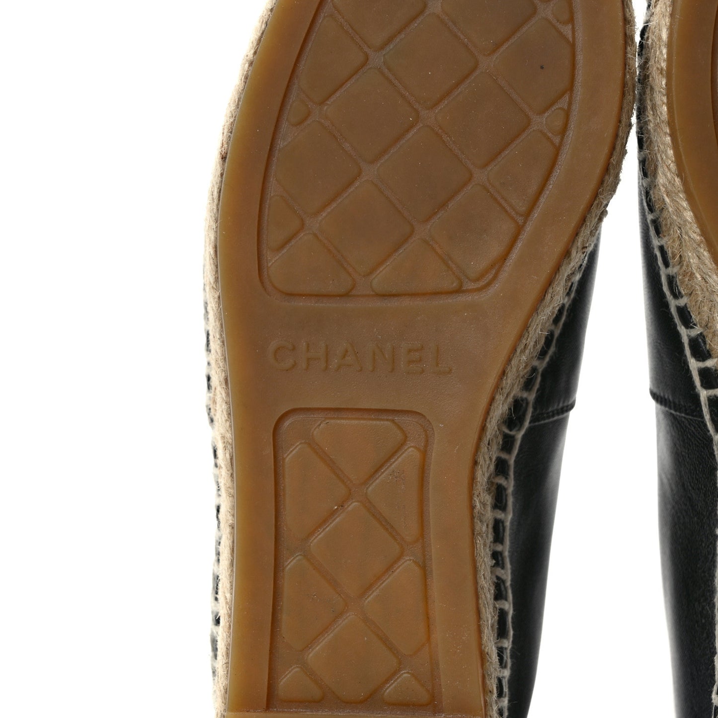 Lambskin CC Espadrilles 35 Black