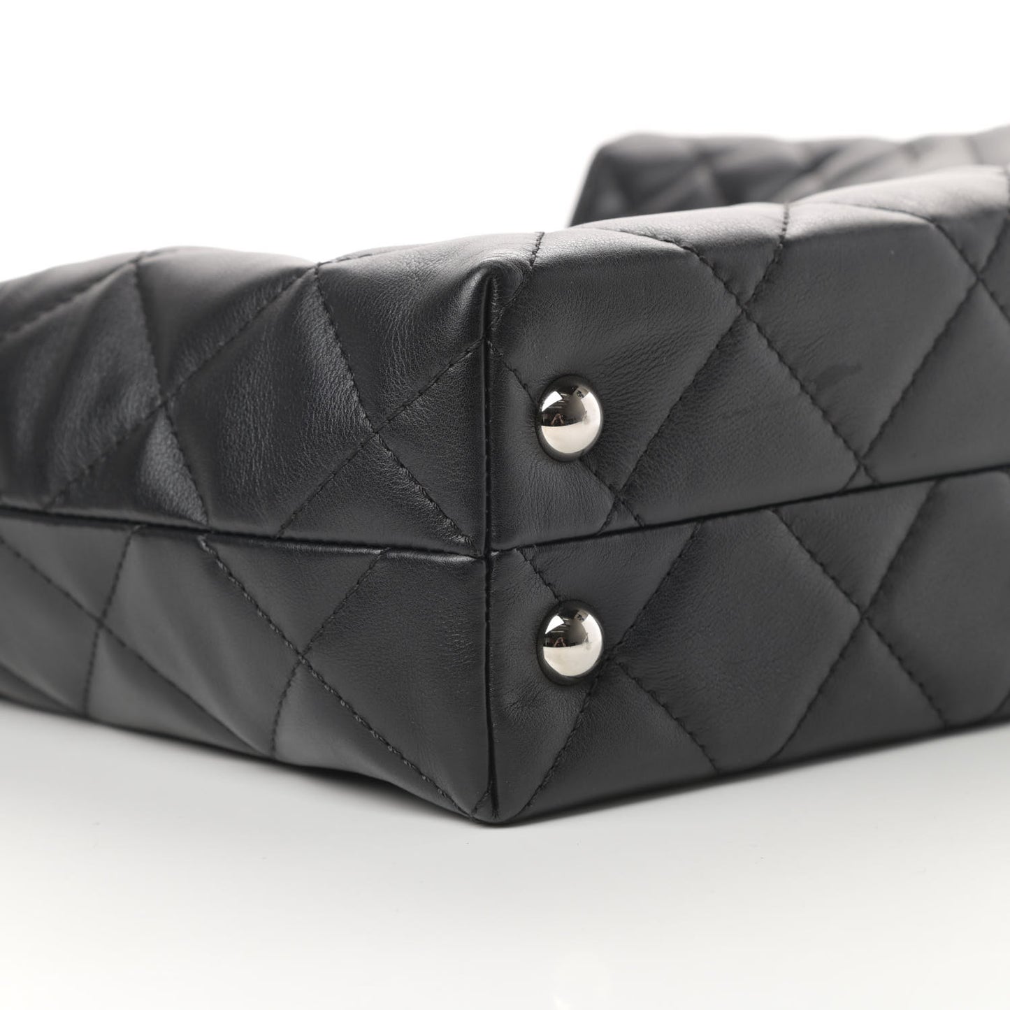 Calfskin Quilted In The Business North South Tote Black