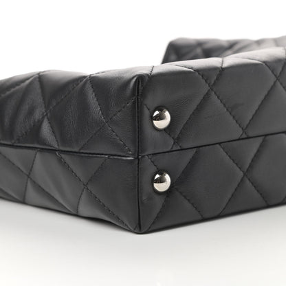 Chanel Calfskin Quilted In The Business North South Tote Black 9 of 11